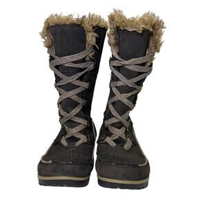 Sorel Joan of Arctic Tall Dark Brown Waterproof Snow Boots Women’s 8.5